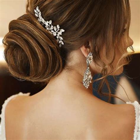 Bridal Hair Comb for Weddings – Silver Crystal Wedding Hair Comb for ...