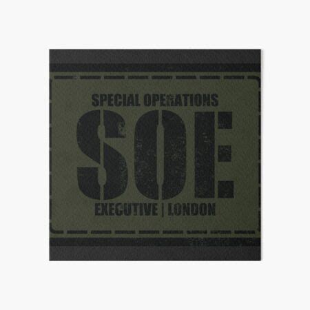 ww soe special operations executive distressed art board print
