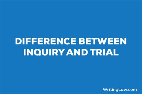 Difference Between Trial And Inquiry Under CrPC