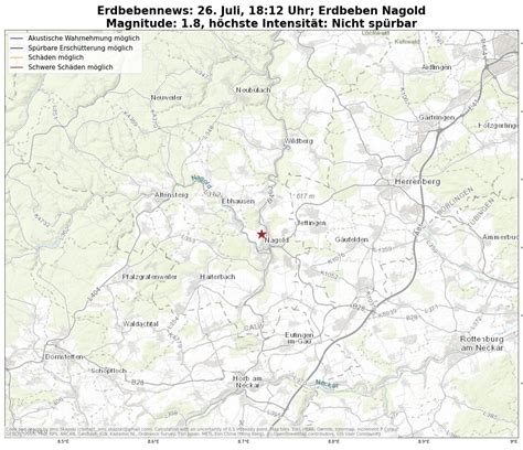 Kleines Erdbeben M1 8 In Nagold