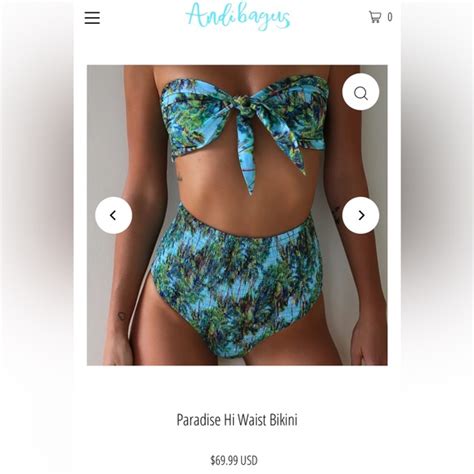 Andi Bagus Swim Andi Bagus Paradise Bikini Bundle Tropical Boutique Swim High Waisted Cheeky
