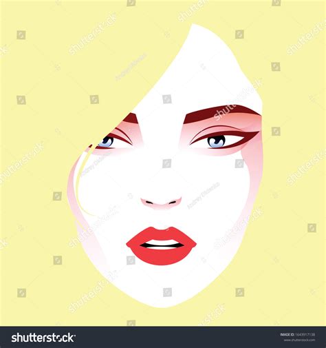 Beautiful Woman Face Nude Makeup Hand Stock Vector Royalty Free Shutterstock