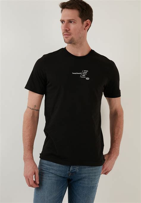 Buratti Regular Fit T Shirt Con Stampa Black Nero Zalando It