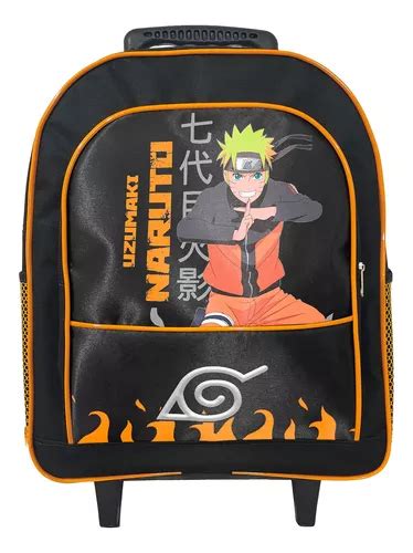 Mochila Uzumaki Naruto Rodinhas Infantil Escolar Grande Parcelamento