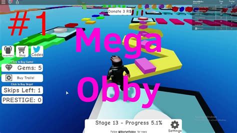 Im Back With Some Roblox Mega Obby Part 1 Youtube