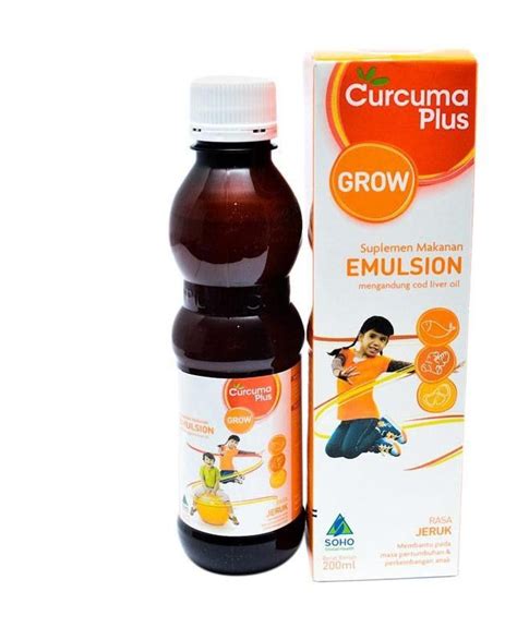 Curcuma Plus Grow Emulsion Sirup Ml Rasa Jeruk Lazada Indonesia