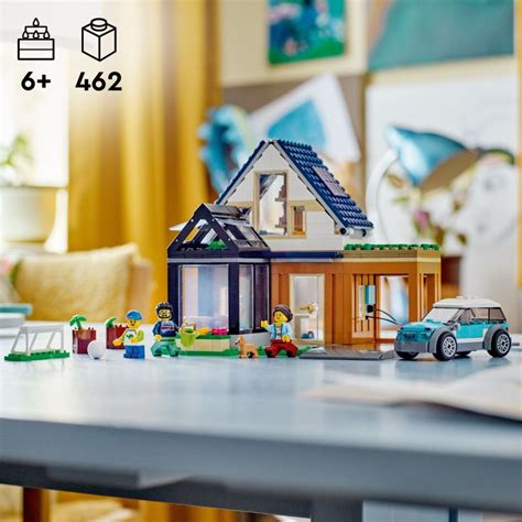 Lego City Familienhaus Mit Elektroauto Lucky Bricks Lego