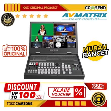 Jual AVMATRIX PVS0615 Portable 6-Channel Video Switcher with 15.6" LCD ...