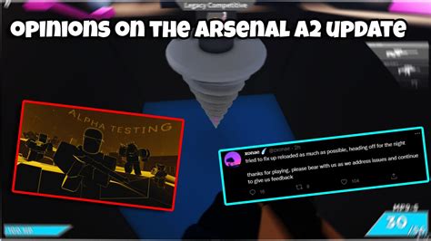 Opinions On The New Arsenal A2 Update Roblox Youtube