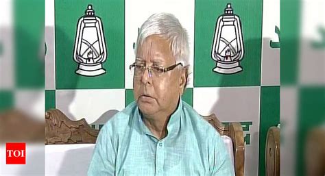 Rjd Lalu Prasad Elected Rjd National President For 10th Consecutive Term India News Times