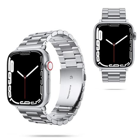 STALOWA BRANSOLETA APPLE WATCH 42/44/45/49MM SREBRNA - GK PROTECTION ...