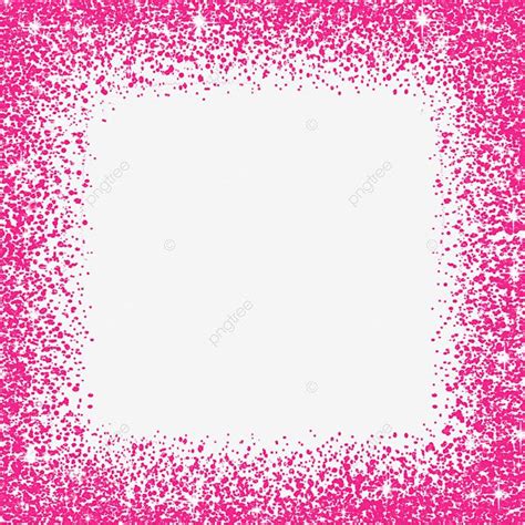 Pink Glitter Border PNG Picture, Pink Border Frame Glitter On ...