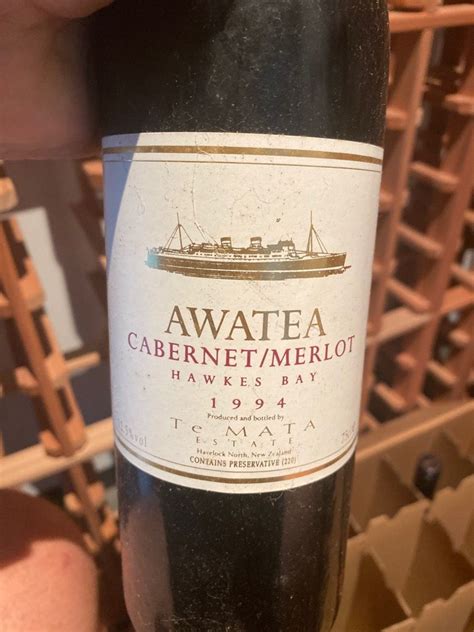 Te Mata Estate Cabernet Merlot Awatea New Zealand North Island