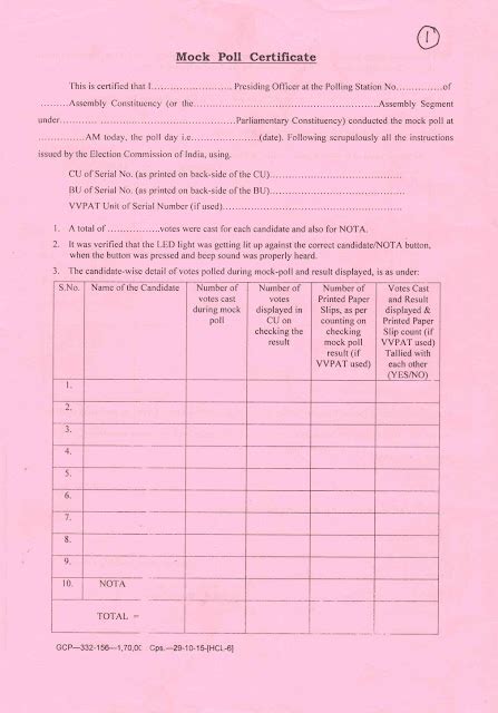 Election 2019 Collection Of Forms For Presiding Officers Asiriyar Net