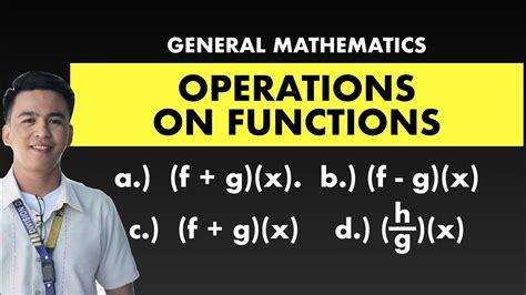 Operation On Functions General Mathematics Mathteachergon Youtube