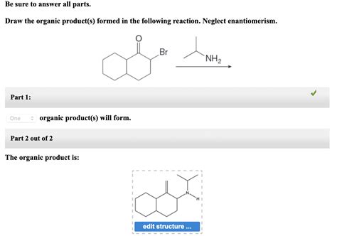 Solved Be sure to answer all parts. Draw the organic | Chegg.com 