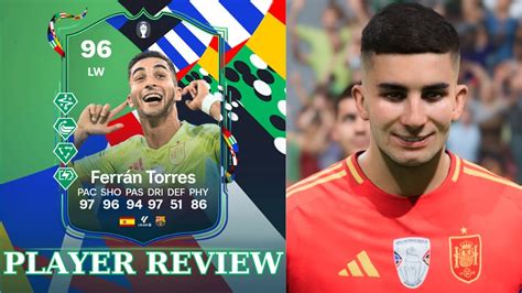 96 Euro Path To Glory Ferran Torres Player Review Ea Fc 24 Youtube