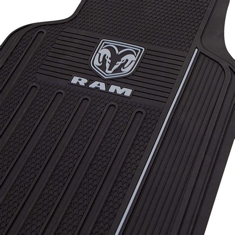 New 3pc Dodge Ram All Weather Heavy Duty Rubber Floor Mats Set Official Licensed Cuisine