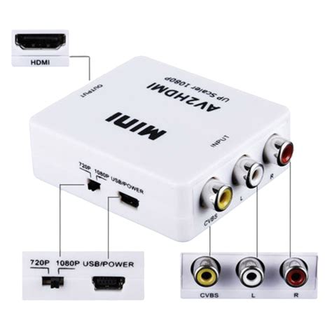 Av To Hdmi Converter Gold Touch