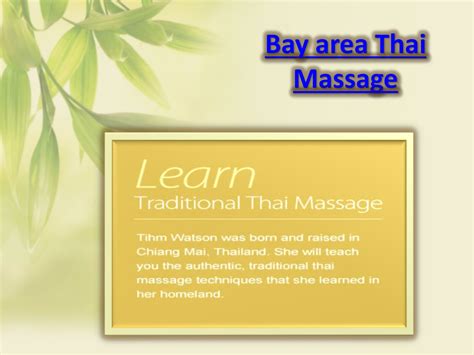 Ppt Thai Massage Training Powerpoint Presentation Free Download Id