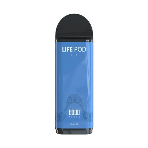 Refil Pod Descartável Life Pod Blue Razz 8k Paradise Vape