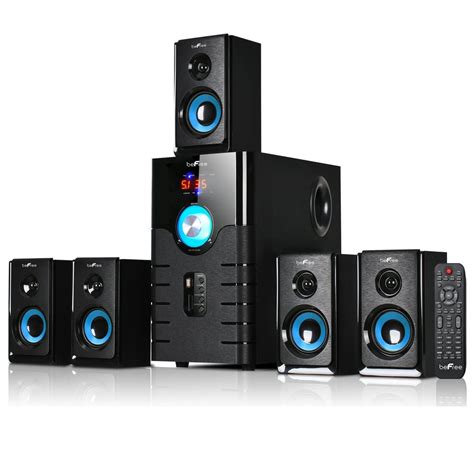 beFree Sound 5.1 Channel Surround Sound Bluetooth Speaker System- Blue - Walmart.com - Walmart.com