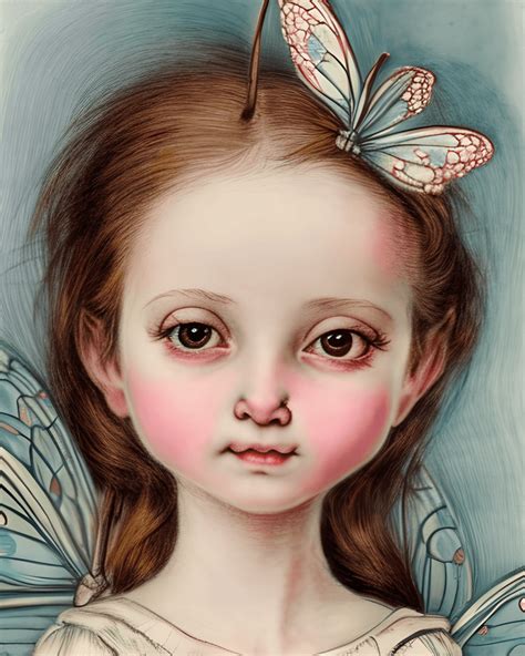 Vintage Cicely Mary Barker Fairy Portrait · Creative Fabrica