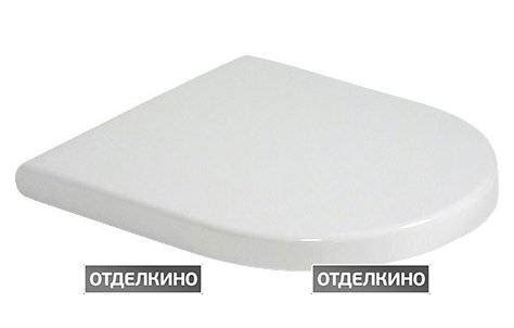 Крышка-сиденье Duravit Starck 3 0063890000 с микролифтом, петли хром ...