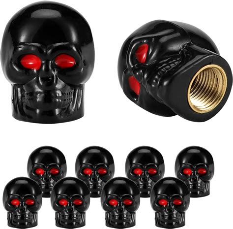 Amazon Custom Accessories Chrome Skull Style Valve Cap