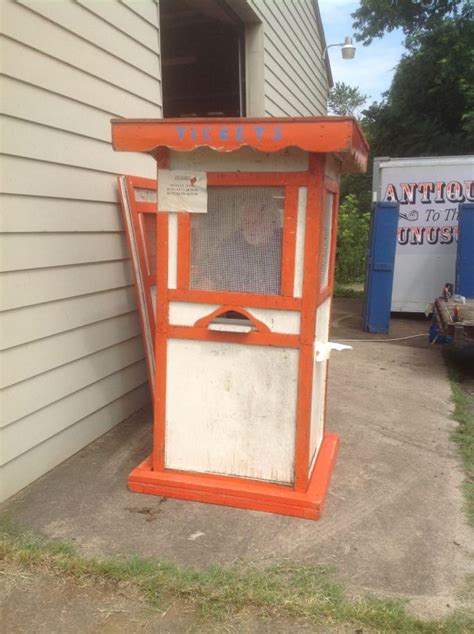 Vintage Carnival Circus Amusement Park Ticket Booth Obnoxious