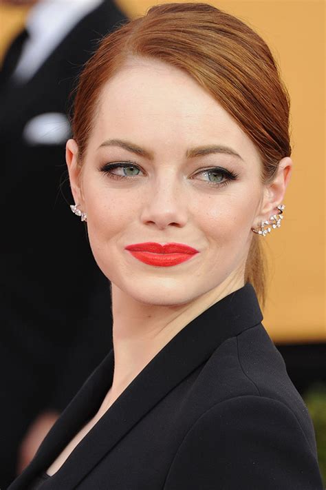 Celebrities in Bright Lipstick | StyleCaster