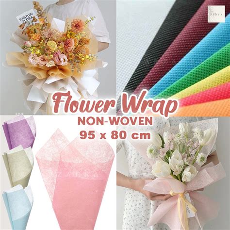 Jual Flower Wrap Nonwoven X Cm Buket Bunga Kertas Tisu Spunbond