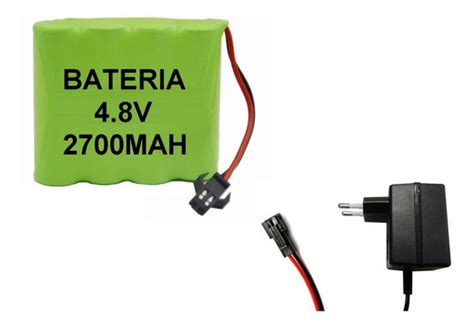 Kit Bateria 4 8v 2700mah Ni Mh Smp02 Carregador 4 8v Ofert Parcelamento Sem Juros