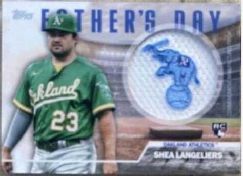 Shea Langeliers Rc Fd Sl Topps Father S Day Team Patch Ebay