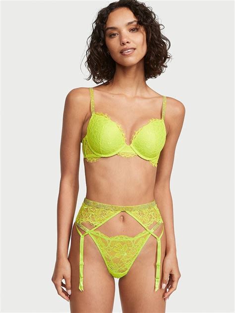 Комплект білизни з поясом Victorias Secret Very Sexy Shine Strap Lace