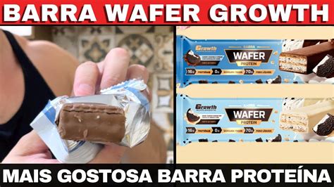 BARRA WAFER PROTEIN GROWTH A DELICIOSA BARRA DE PROTEÍNA WAFER DA