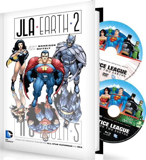 Best Buy Justice League Crisis On Two Earths [with Justice League Adventures Earth2 Book] [blu