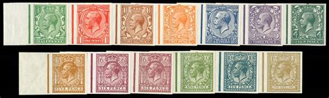 GB 1934 SG418 29var Mint Wmk Block Cypher Set Of Thirteen