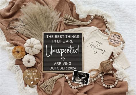 Last baby pregnancy announcement digital fall baby announcement