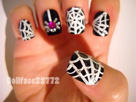 Itsy Bitsy Spider Halloween Nail Art Nails Mani Pedi