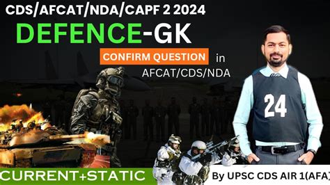 One Shot Defence Current Affairs Static Gk For Afcatcdsnda 2