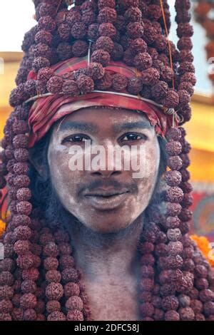 Naked Naga Sadhu Saddhu Baba During Shivaratri Celebration In Varanasi