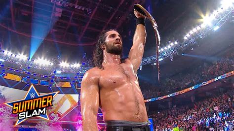 Seth Rollins Celebrates After Summerslam Summerslam Exclusive Aug 11