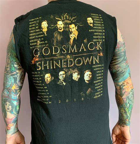 2018 Shinedown And Godsmack Tour Shirt Unisex T Shirt Gem