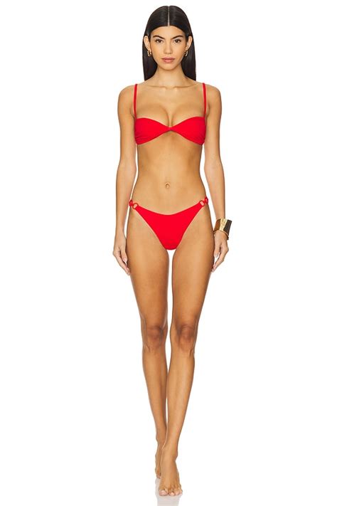 Saudade X REVOLVE Caviar Bikini Set In Red REVOLVE