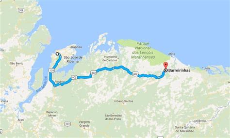 Distância De Santa Inês A São Luís - Distância de São Luís-MA a Barreirinhas-MA - Guia Lençóis Maranhenses
