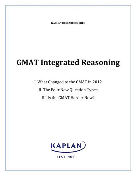 PDF GMAT Integrated Reasoning DOKUMEN TIPS