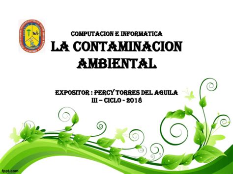 Ppt Power Point De Contaminacion Ambiental