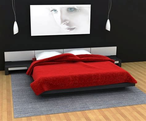 coolest-red-and-black-bedroom-design | HomeMydesign