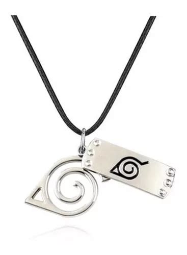 Collar Anime Naruto Shippuden Konoha Placa Manga Meses Sin Intereses